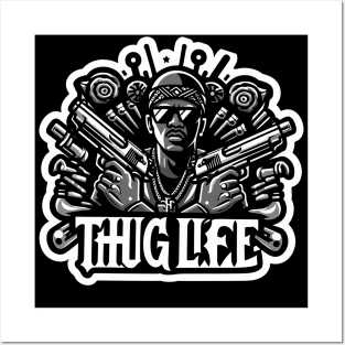 Thug Life Street Culture Design Posters and Art